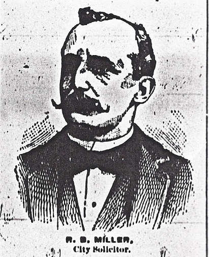 Robert B. Miller born at Millersport, Lawrence County, Ohio in 1850