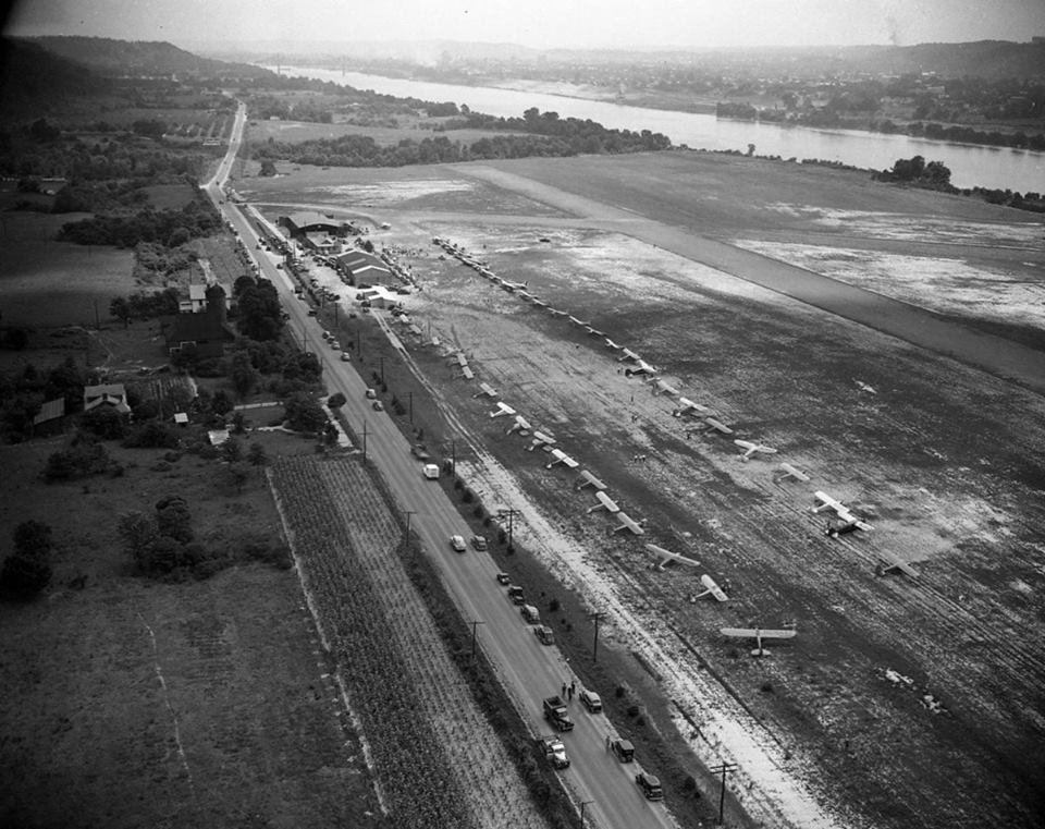 Before World War II, there had been much talk of building a new, larger airport. But the war temporarily halted that discussion. The end of the war and the departure of American Airlines at Chesapeake, Ohio, gave new momentum to the idea of building a modern airport. The result was Tri-State Airport, which opened in 1952.  