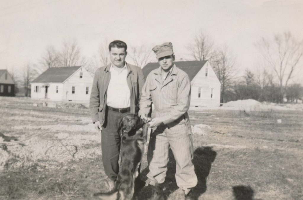 A photo circa 1952 from my father's collection. Labeled Jackie Rigney and Jake Gregory. The name "Carl" is also written under "Jake," but perhaps that's the dog's name? I welcome any info about these two or this photo (location, friendship). I think my father met Jackie once during the 1990s during a trip to Lawrence Co., but I have no backstory on this photo. Related to both Rigney and Gregorys but have hit brick walls). Thank you! - Dawn