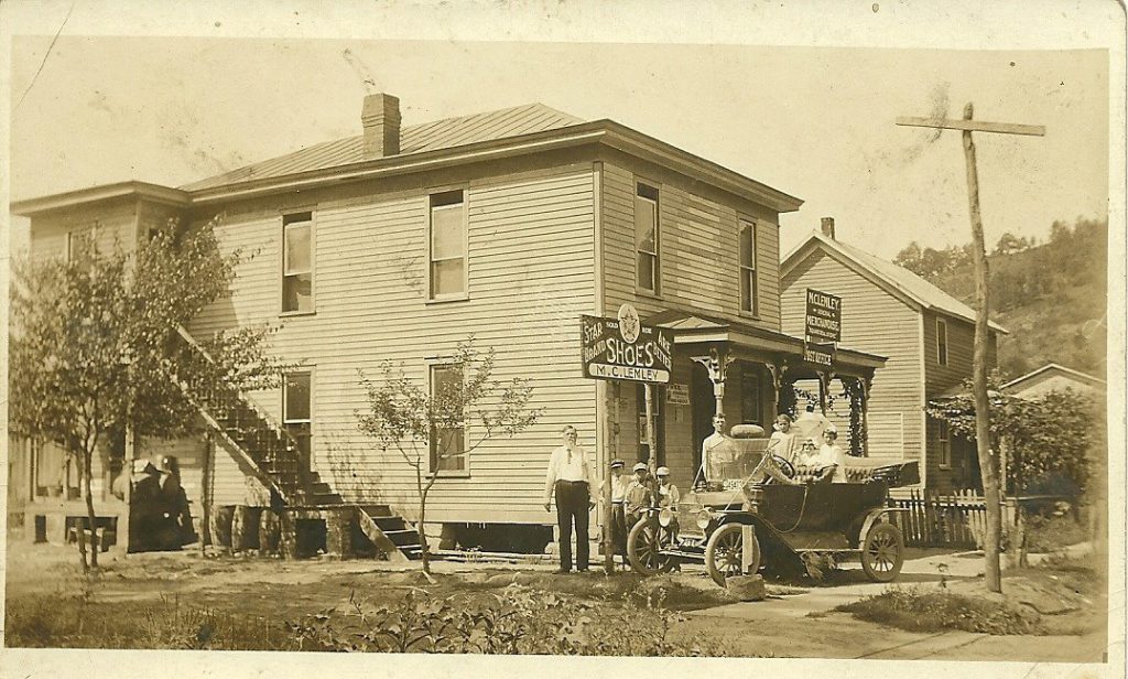 Photo of Early Lemley's Store in Scottown, Lawrence County, Ohio Lemley's store became Holschuh's. — at Scottown Ohio 