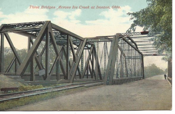 Three Bridges Ironton Ohio Ice Creek