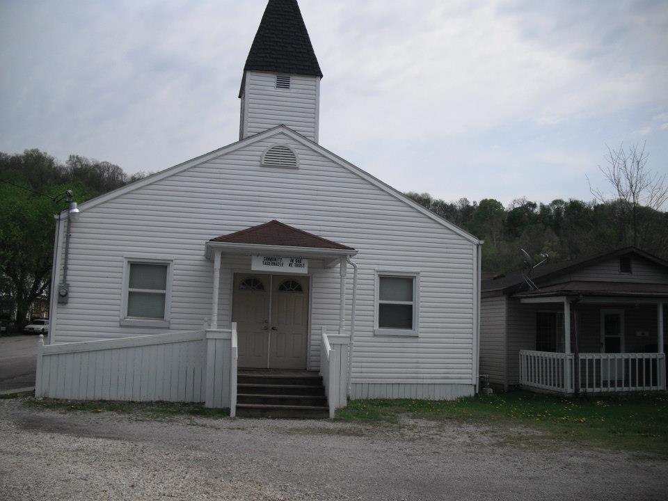 Photo Courtesy of Debbie Kathleen Potts posted on Facebook Group The Lawrence Register Community Tabernacle Of Coal Grove, Ohio on Depot Street August 19, 2012  Debbie Kathleen Potts comment: The Church on Depot St. my Grandma Blanche Hardy preached at 