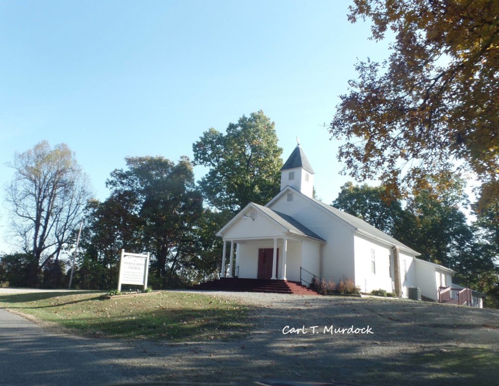 Myrtle Ridge Baptist Church in Lawrence County, Ohio - Photo Courtesy of Carl Murdock 2015