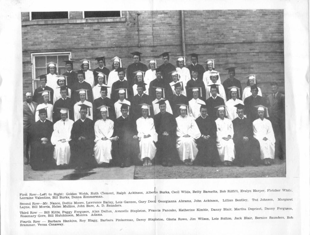Pedro High Class 1951 , Lawrence County , Ohio Elizabeth Twp.   Photo courtesy of Barbara Payton Depriest‎ 