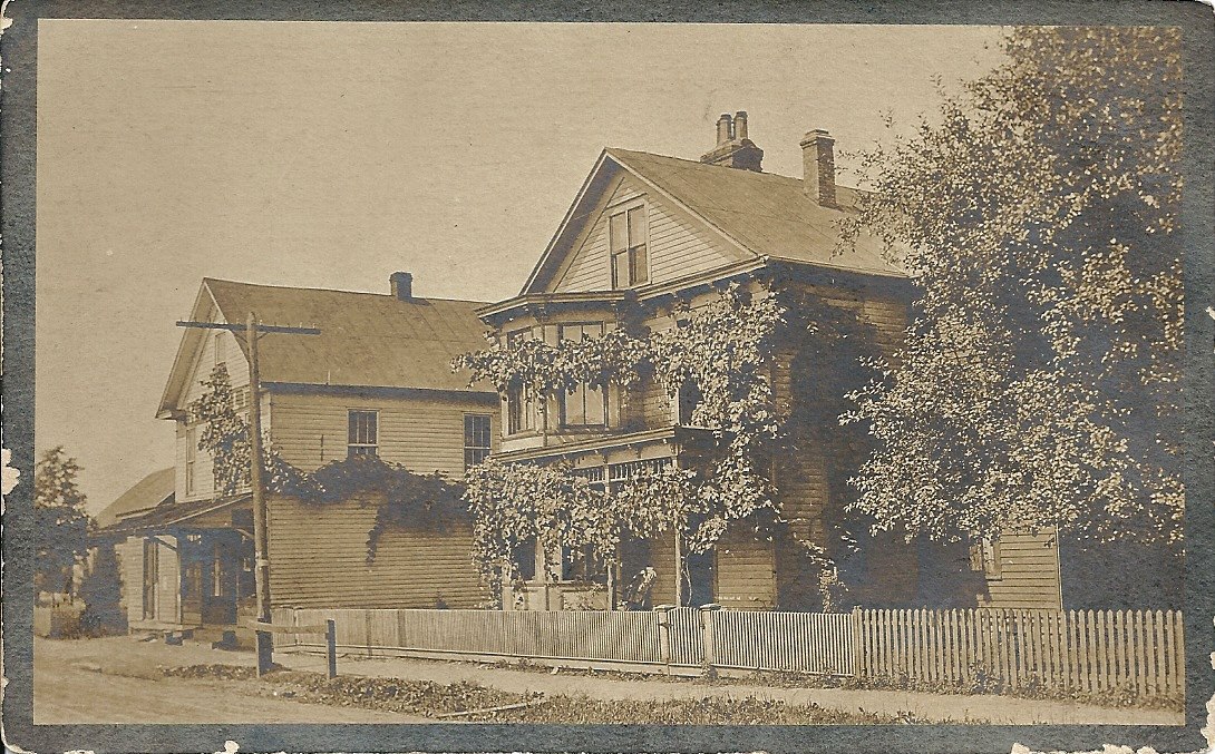 I found this post card of the Athalia house I have posted about recently. It and the store were owned by my great-grandfather, Robert Wylie. The store is long gone but the house is still there. The house is on Rt 7 across from the Methodist church in Athalia, Ohio. Photo courtesy of Brian D. McCown‎ posted on The Lawrence Register Facebook Group 2015