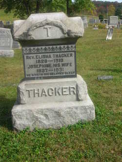 Rev. Elisha Thacker Tombstone Getaway, Ohio photo taken by Ernie Wright on findagrave