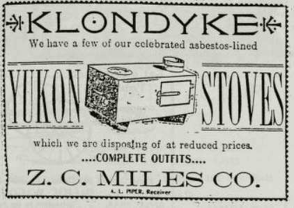 Klondyke ad for stoves