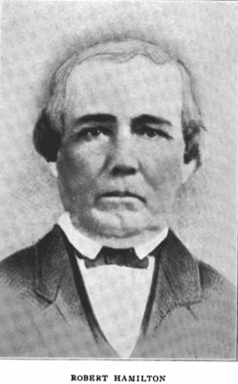 Robert Hamilton from Adams County, Ohio History Book