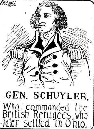 General Schuyler, who commanded the British Refugees who later settled Ohio by R. C. Hall.