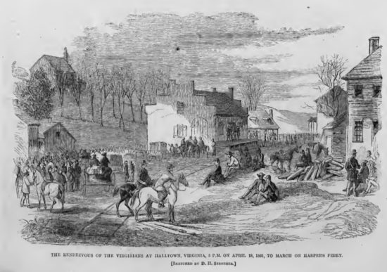 Battle of Halltown civil war