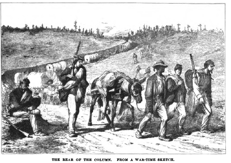 Civil War photo of 'rear of columns'