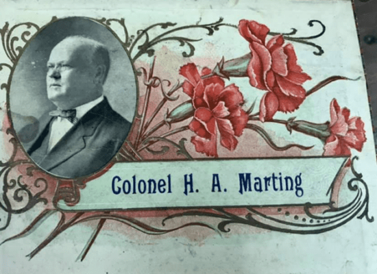Col. H. A. Marting, photo courtesy of F. K. Brown