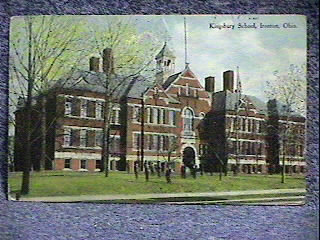 Kingbury School Ironton Ohio 1910 postcard