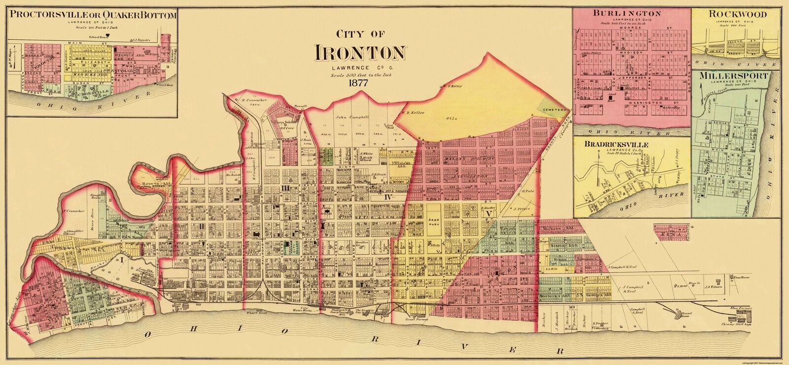 Ironton Ohio Map