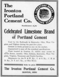 Ironton Portland Cement Ad