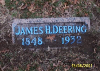Tombstone James H. Deering