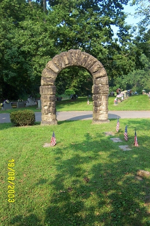 Woodland Cemetery Arch for Jewish Funerals, Ironton, Ohio