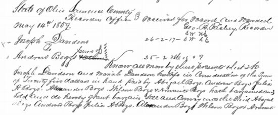 Lawrence County, Ohio Deed Book 19, Page 171