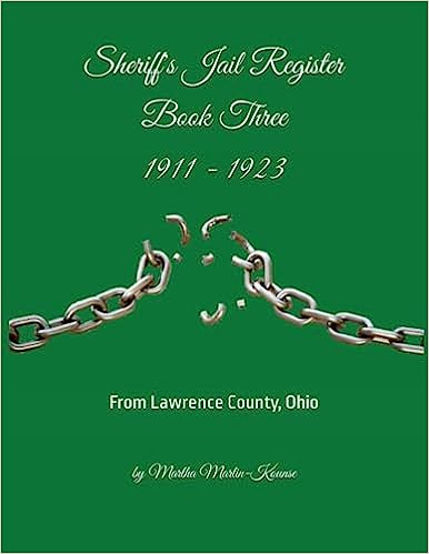 Sheriff Jail Register 1911-1923 Lawrence County, Ohio
