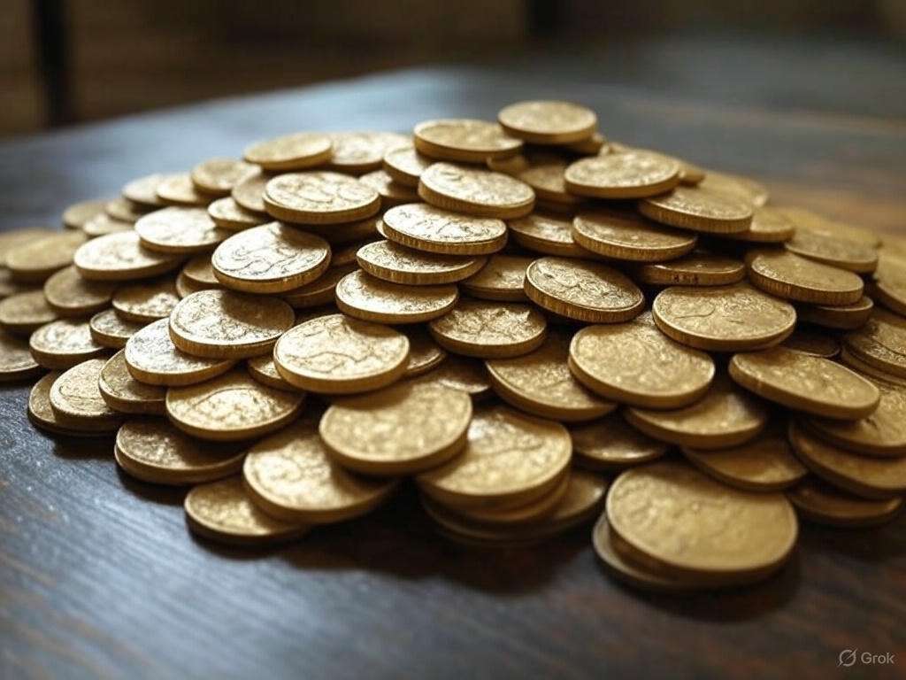 old English coins from the 1700's